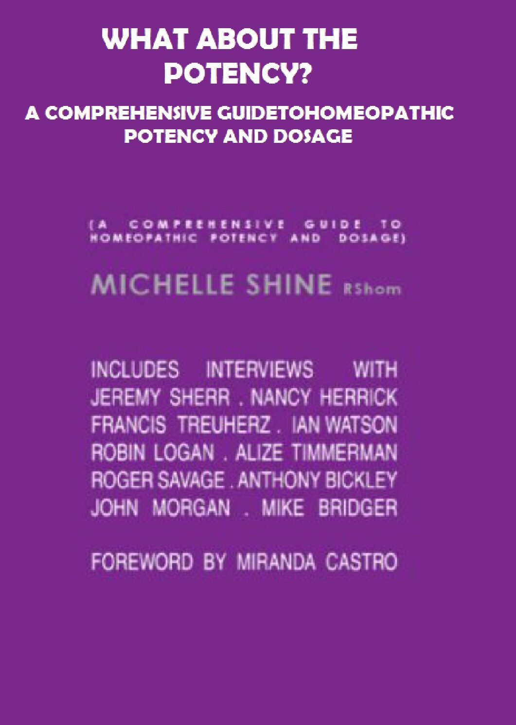 Case Studies What About Potency A Comprehensive (Case Studies) Guide to Potency & Dosage 2004